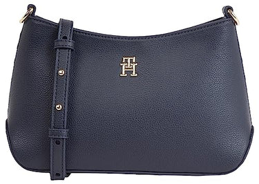 Tommy Hilfiger Women's Shoulder Bag Staple Crossover Medium, Blue (Space Blue), One Size on Sale
